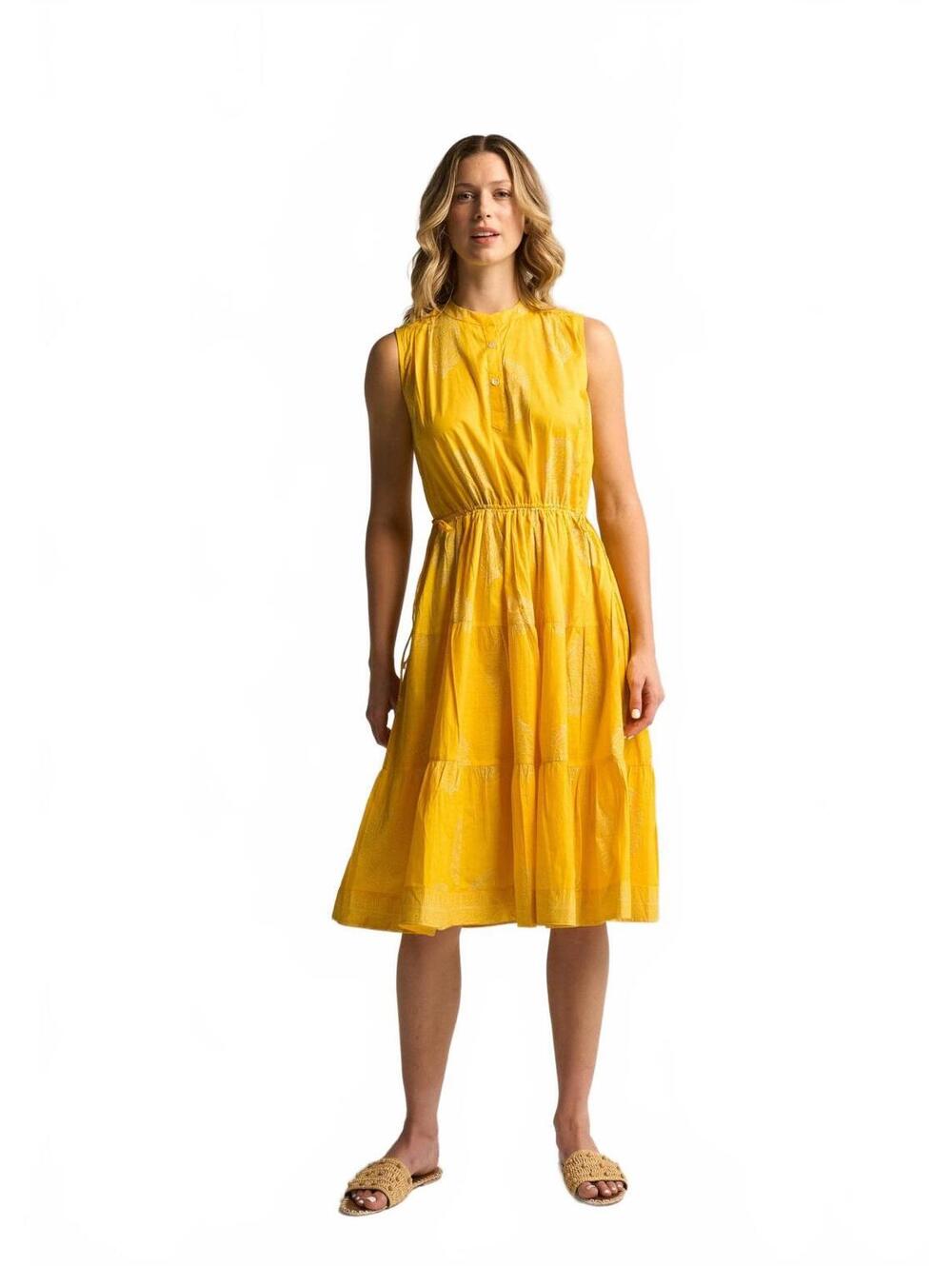 NWT Guadalupe Aluna Yellow Dress Size Large - Picture 1 of 6